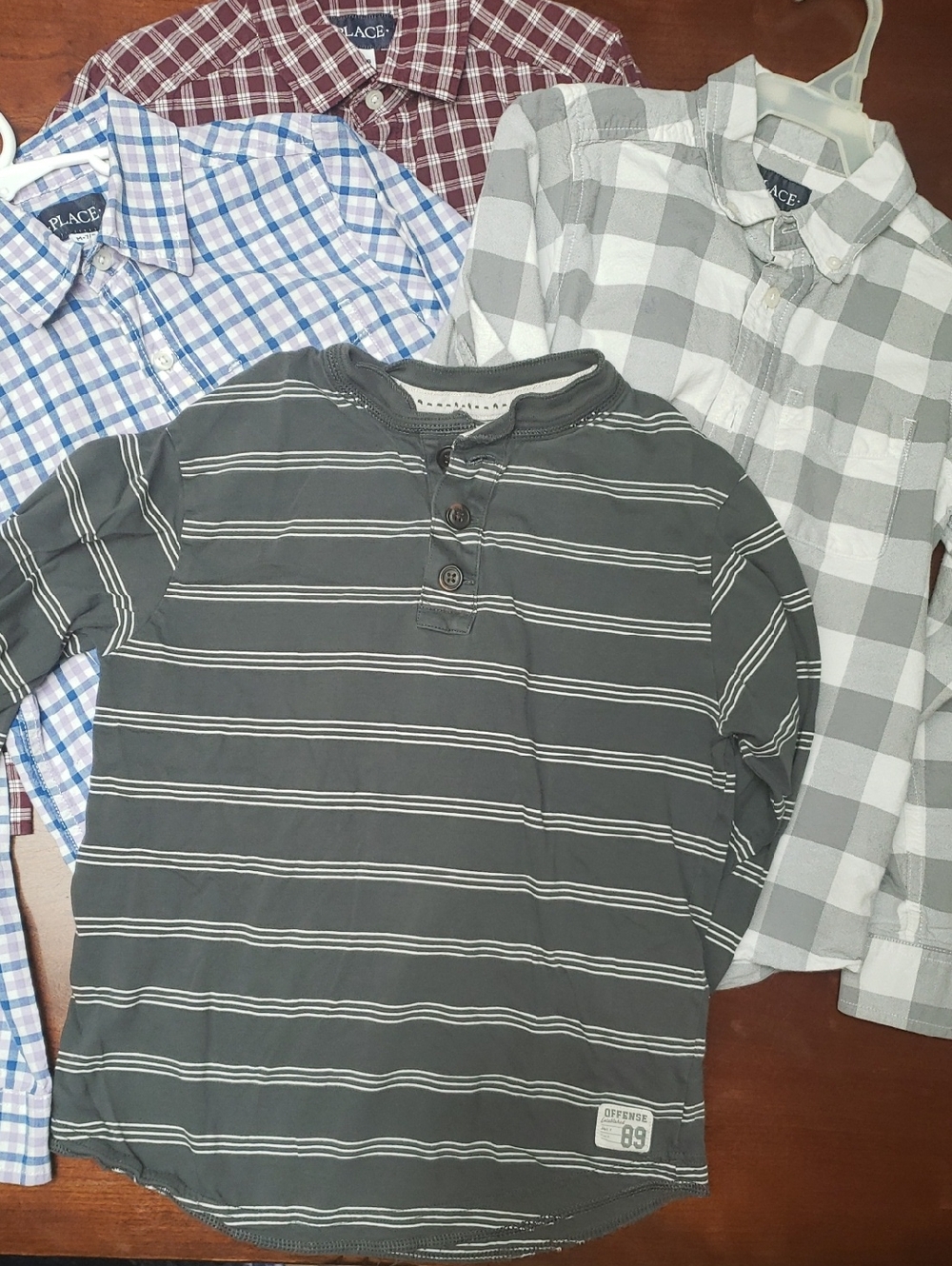 The Children's Place Boys Tops Bundle 7/8 Long Sleeve Shirts